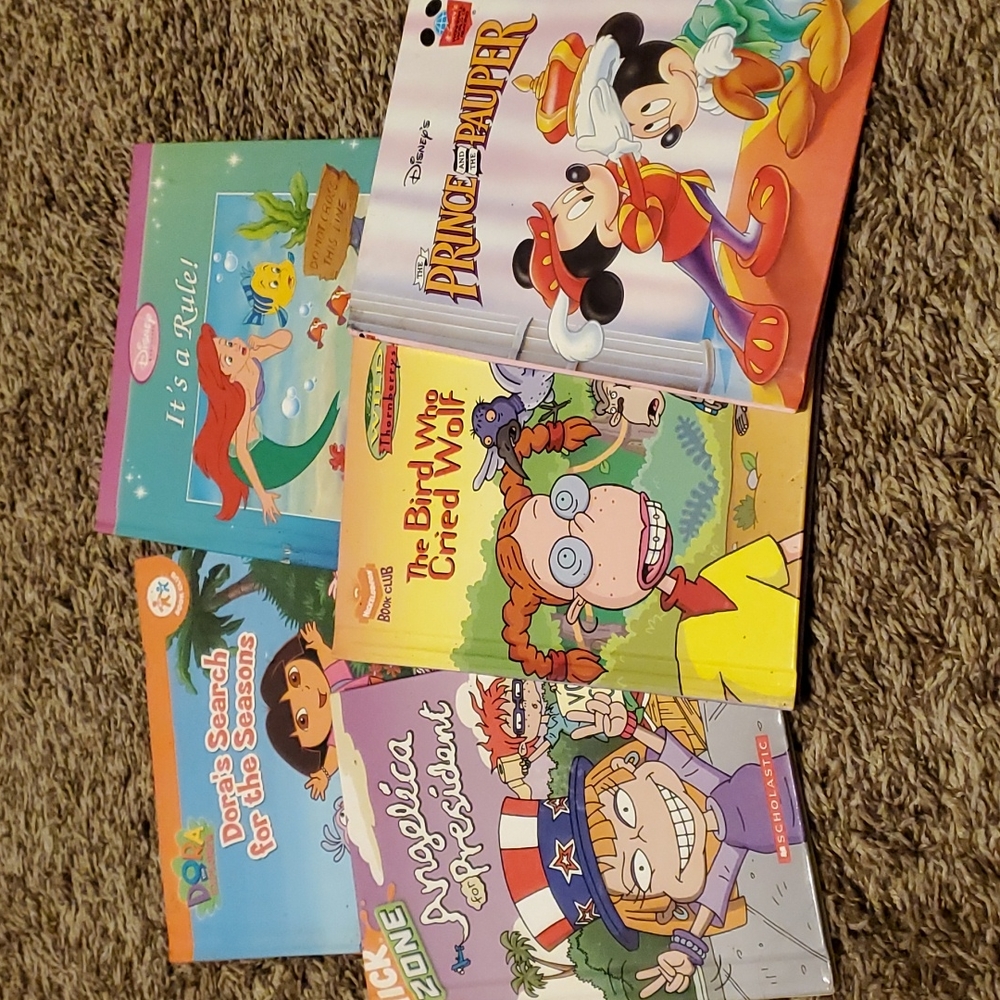 5 kids hardback books